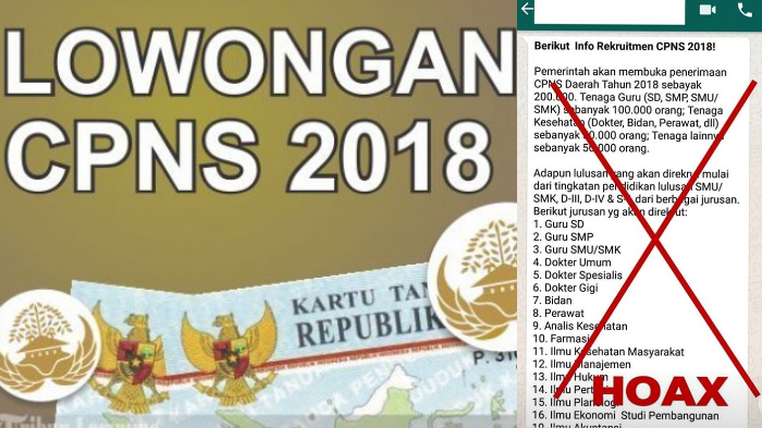 Beredar Informasi Hoax Seputar Pendaftaran CPNS 2018, Simak Postingan Pemkot Surabaya Ini!