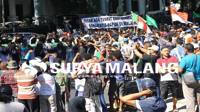 Tiga Ormas ini Bubarkan Demo Papua Merdeka di Malang