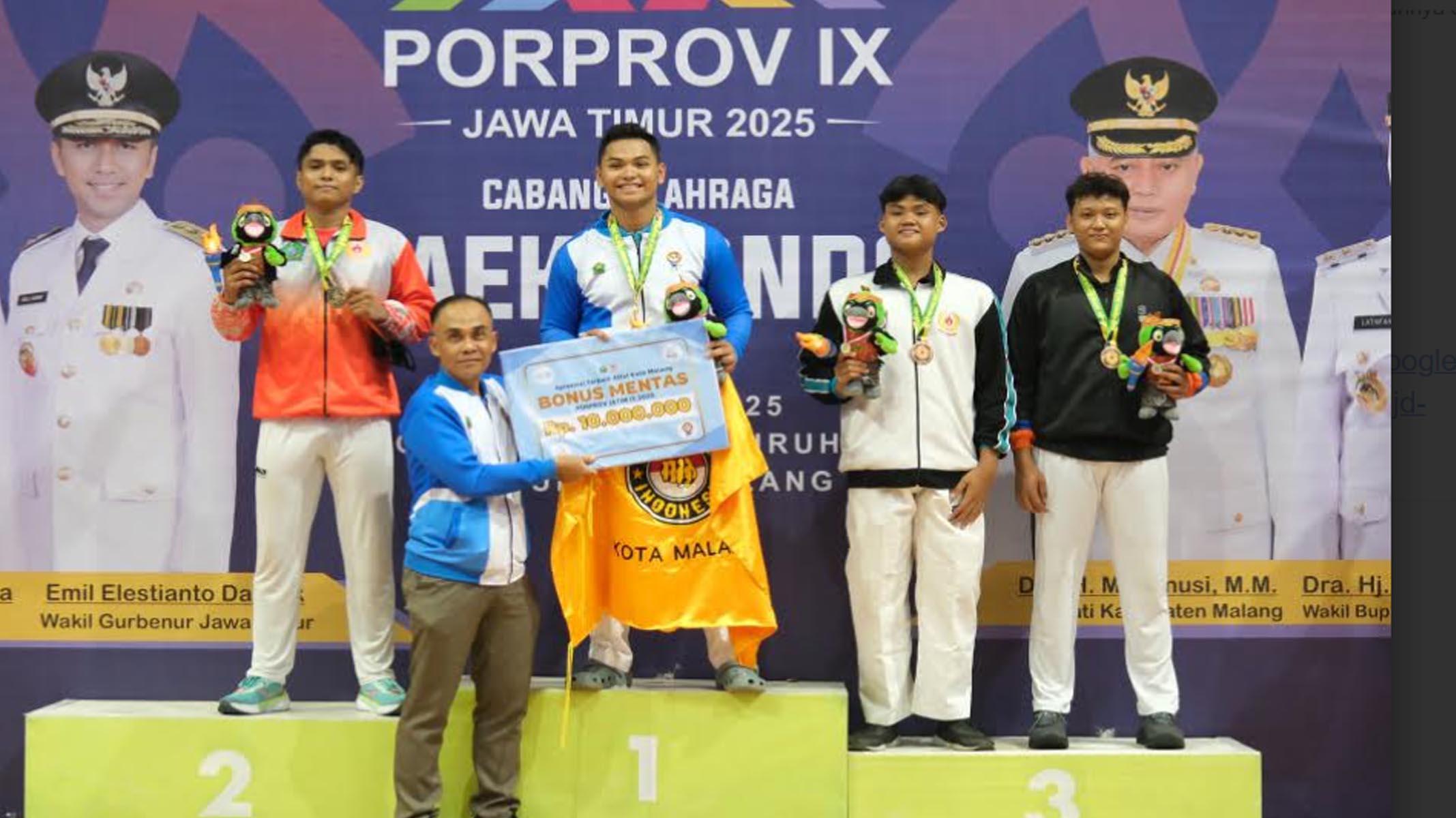 Mahasiswa UB Bawa Harum Kota Malang Usai Meraih Medali Emas Taekwondo di Porprov Jatim 2025