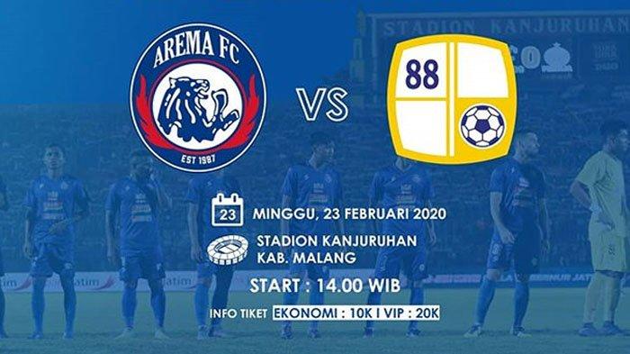 LIVE STREAMING Arema vs Barito Putera Sore ini 23 Februari 2020, Launching Tim, Jersey & Pesta Flare