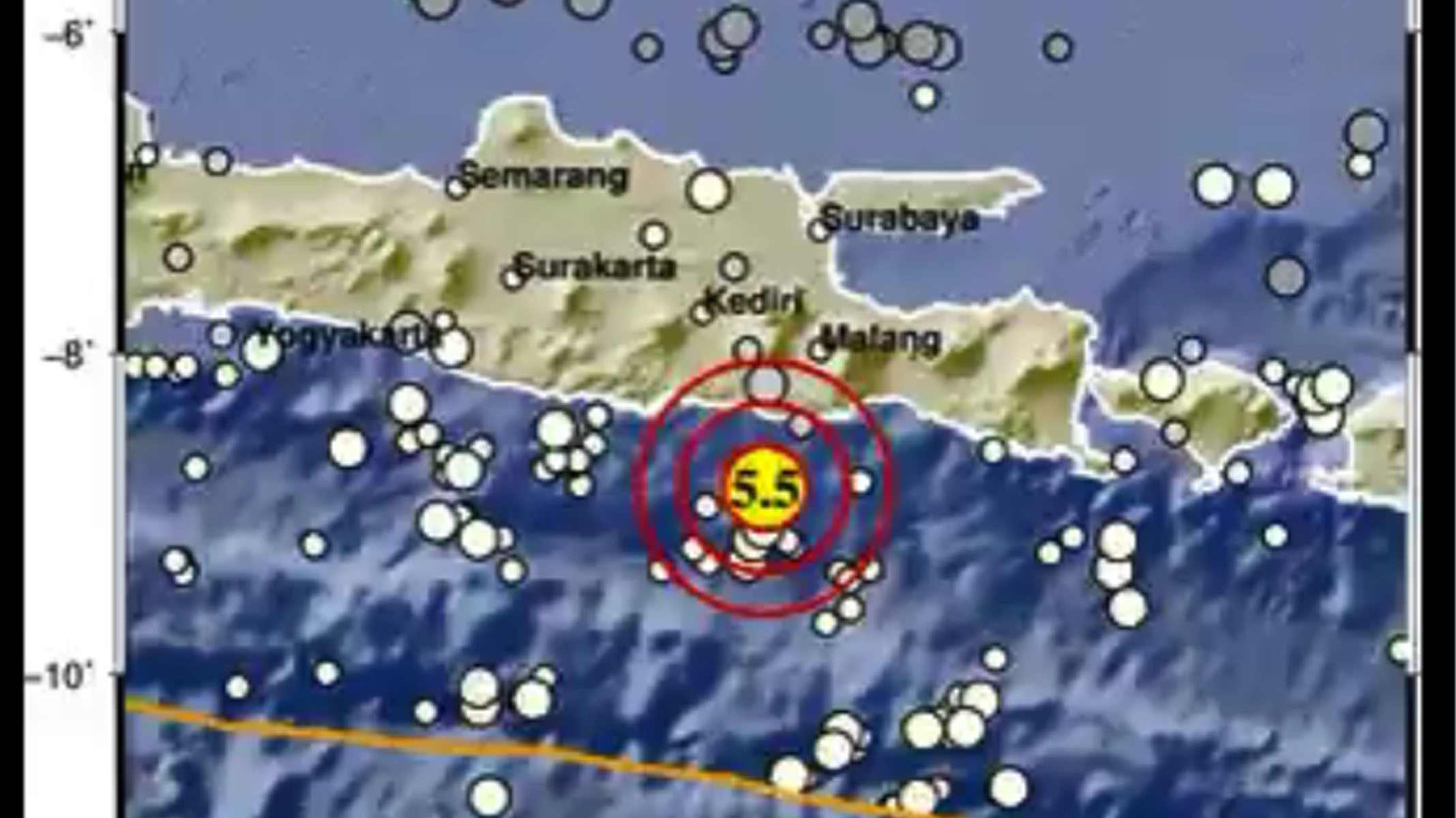 Gempa Bumi Susulan di Malang Pada Minggu 11 April 2021 Pagi, Kekuatan 5,5 SR