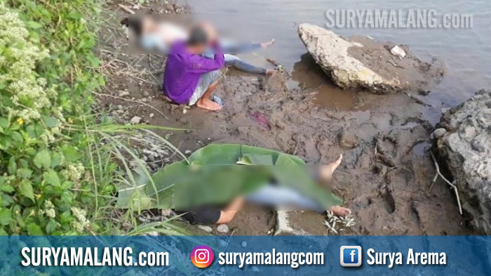 Remaja Pria Gendong Teman Wanita saat Terpeleset dari Atas Jembatan Kereta Api di Blitar