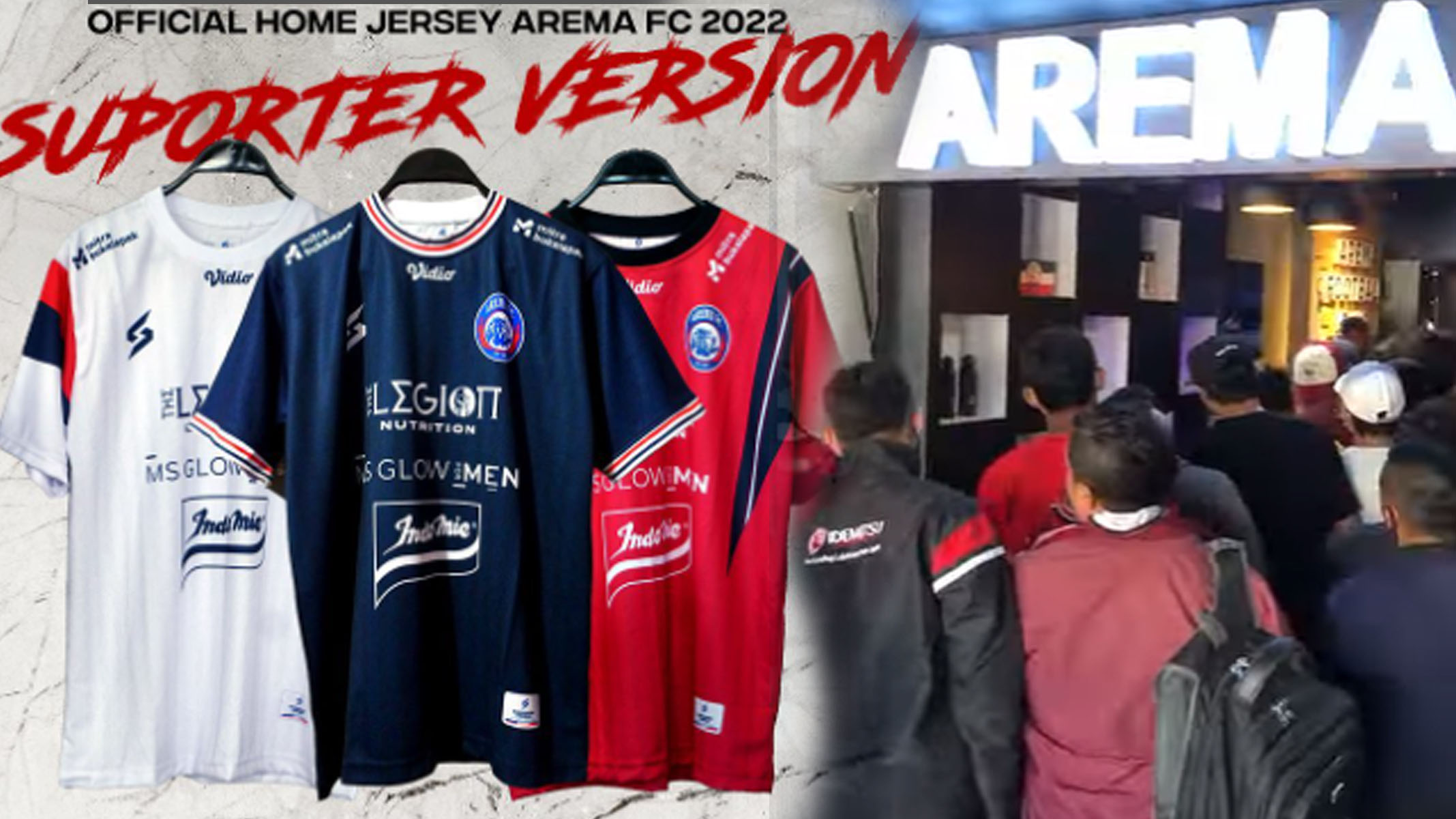 Aremania Serbu Penjualan Jersey Arema FC Suporter Version, Langsung Habis Dalam 1 jam
