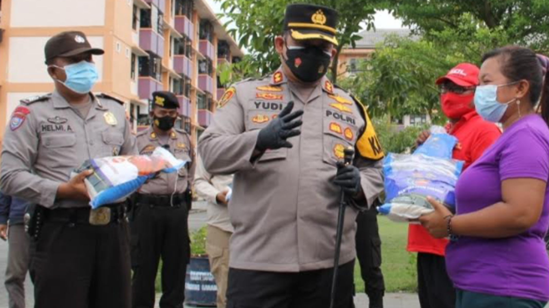 Warga Rusunawa Kota Kediri Terdampak Covid-19 Dapat Bantuan Beras