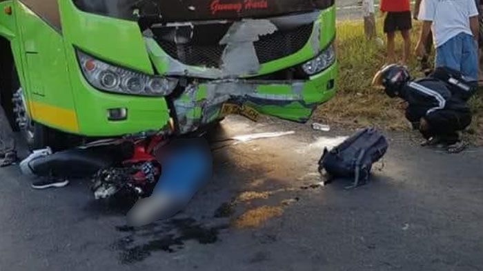 Kecelakaan Motor Vs Bus di Jember, Pelajar Berusia 16 Tahun Tewas Saat Berangkat Sekolah