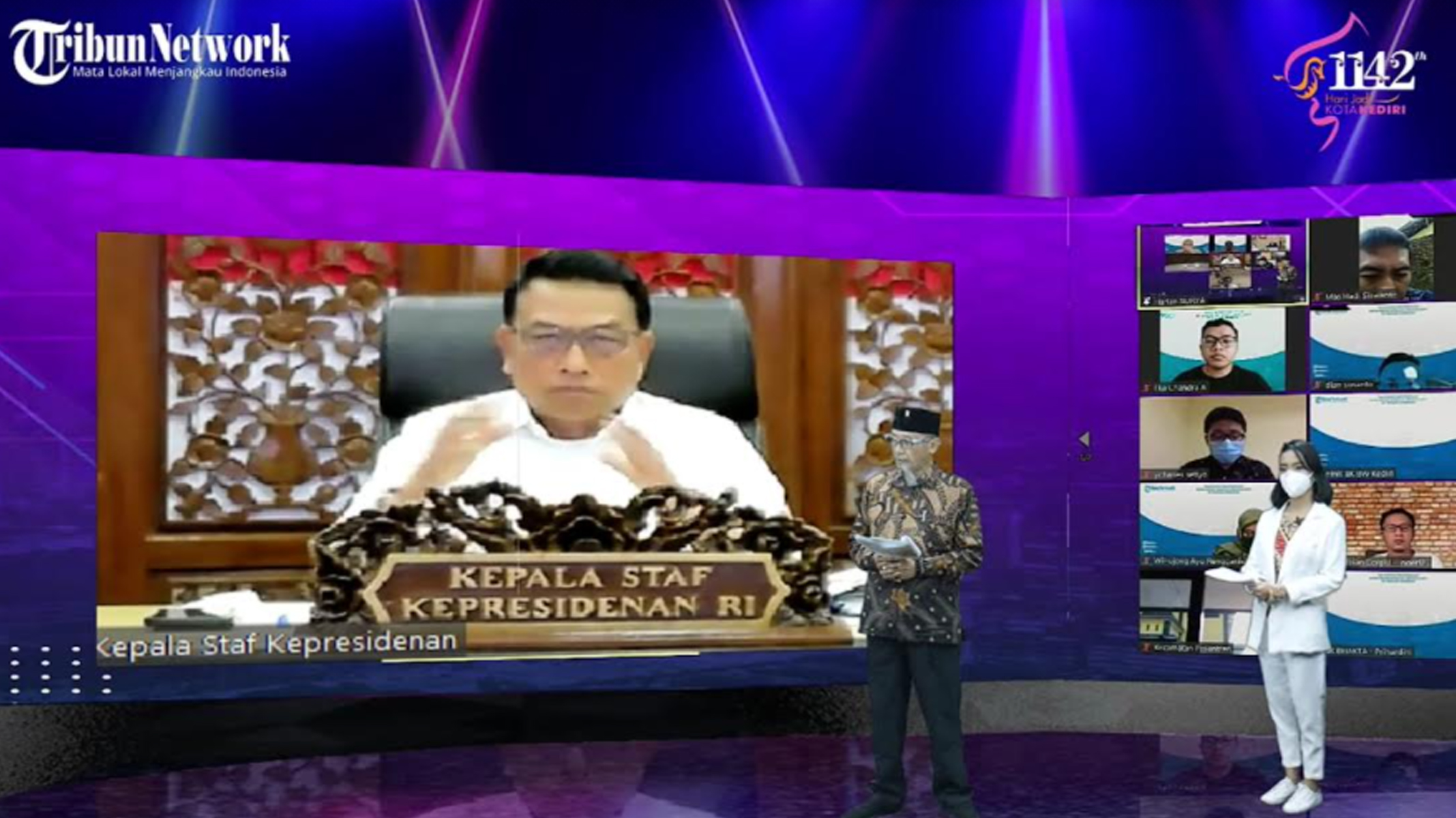 HUT Kota Kediri ke-1142, Kepala Staf Kepresidenan Moeldoko Ingatkan Soal 'Dilan' di Pelayanan Publik