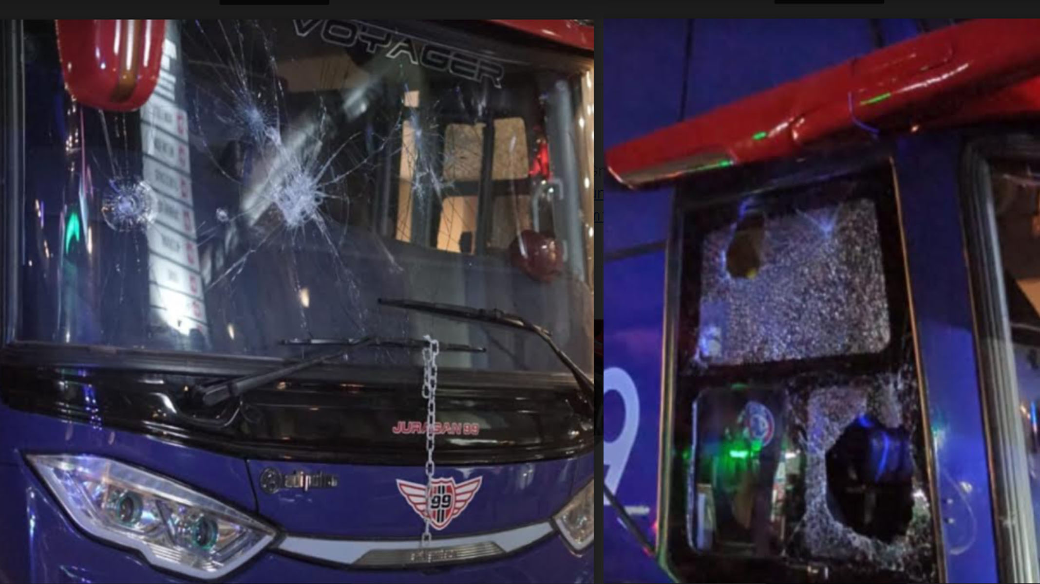 Beberapa Pelaku Perusakan Bus Arema FC Berhasil Ditangkap, Bawa Atribut Kelompok Suporter