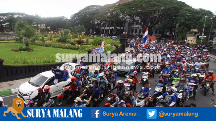 Konvoi Aremania di Napak Tilas Arema Pagi Ini, Perhatikan dan Antisipasi Rutenya !