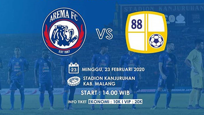 Launching Tim & Launching Jersey Arema di Laga Uji Coba Arema FC Vs Barito Putera