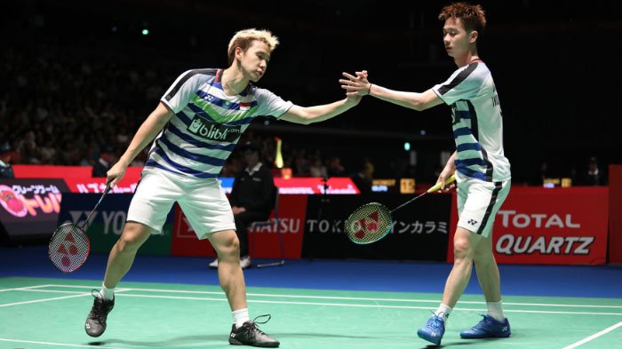 Link Live Streaming Bulu Tangkis BWF World Tour Finals , Laga Hidup Mati Marcus Gideon/Kevin Sanjaya
