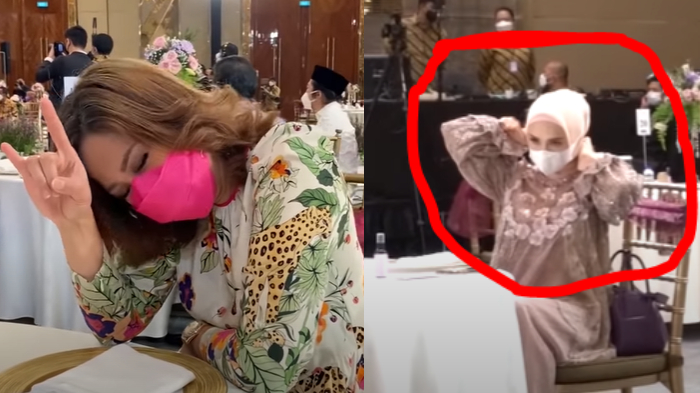 Gerak-gerik Mulan Jameela Duduk di Belakang Maia Estianty, Lamaran Aurel 'Pecah', Ahmad Dhani Hadir