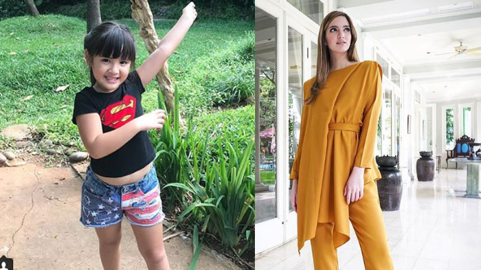 Mikhayla Anak Nia Ramadhani Pakai Gaun Bak Barbie Kecil, Ada Motif Unik yang Menempel Pada Busananya