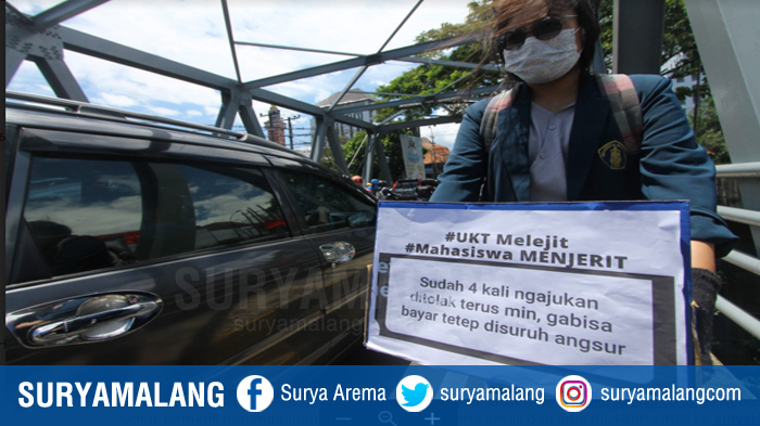 Mahasiswa UB Sampai Galang Dana Untuk Bayar Uang Kuliah , Sialnya Dibubarkan Satpol PP Kota Malang