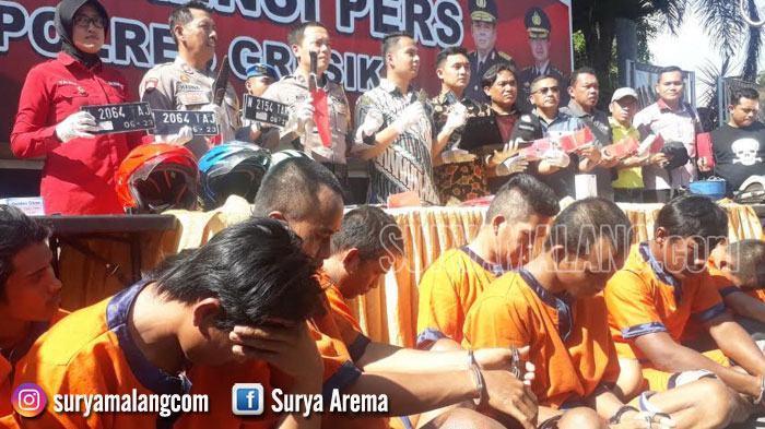 12 Hari Operasi Ringkus 60-an Tersangka Penjahat Jalanan di Gresik