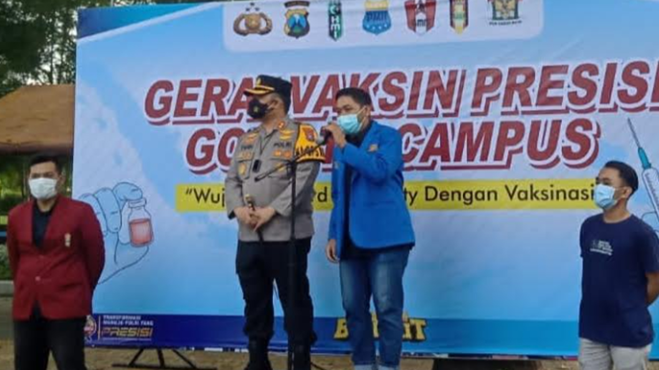 Mahasiswa Kediri Ikut Program Percepatan Vaksinasi Covid-19 Presisi