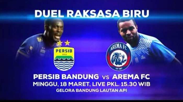 Link Live Streaming Persib Vs Arema FC – Tanpa Jonathan Bauman, Ini Susunan Pemain Kedua Tim