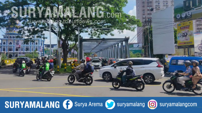 Polresta Malang Kota Uji Coba Rekayasa Lalu Lintas Jalan Soekarno Hatta Selama Sepekan