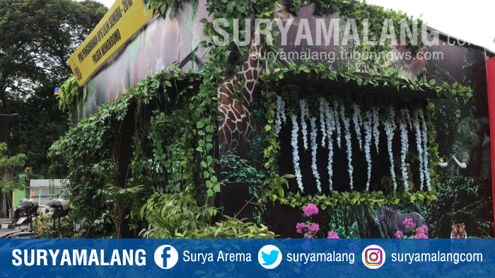 Pos Pengamanan Natal 2018 dan Tahun Baru 2019 Rasa Kebun Binatang Surabaya Mini