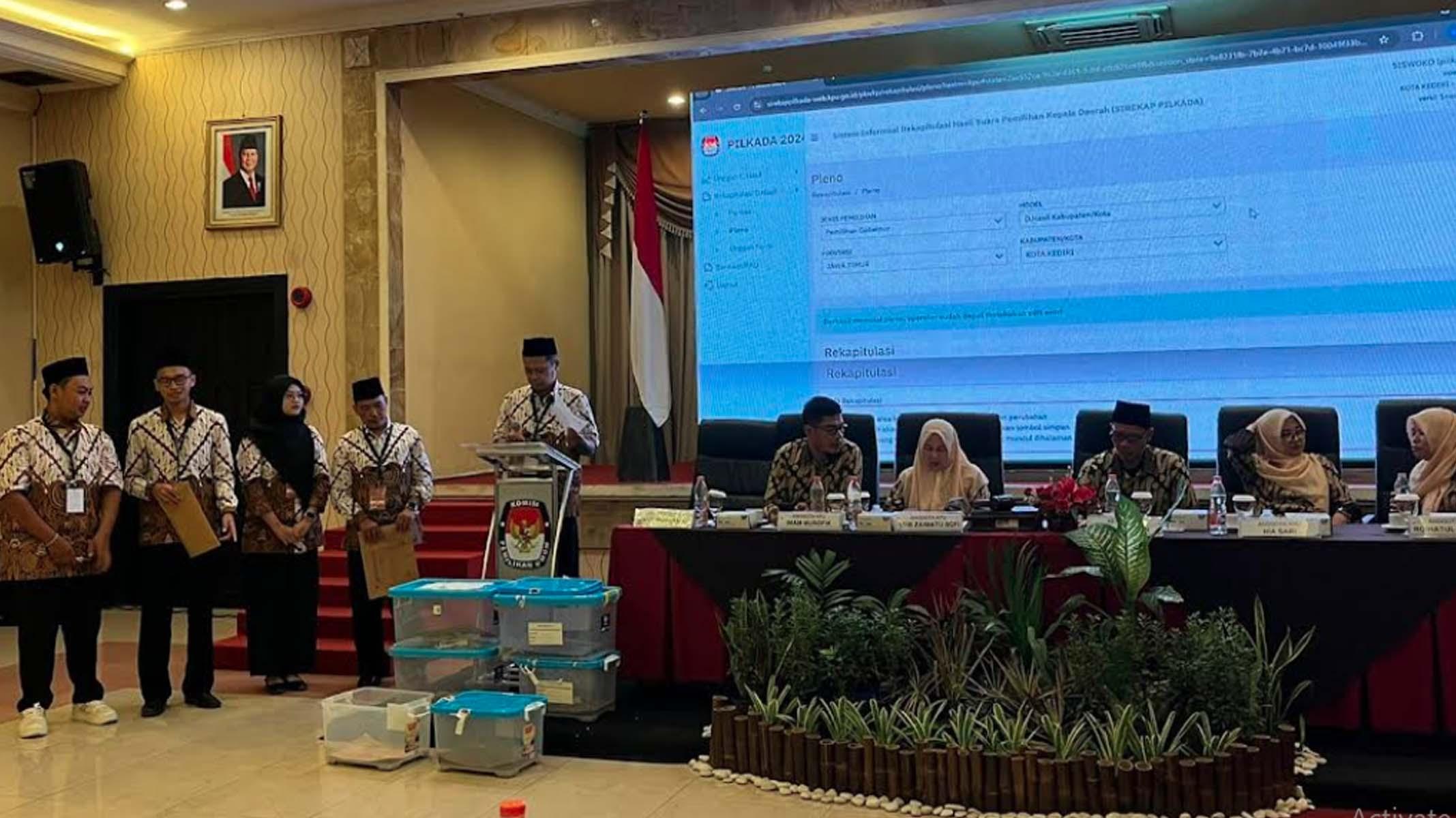 Hasil Pilkada Kota Kediri Resmi KPU, Vinanda Prameswati dan Gus Qowim Unggul dengan 98.205 Suara