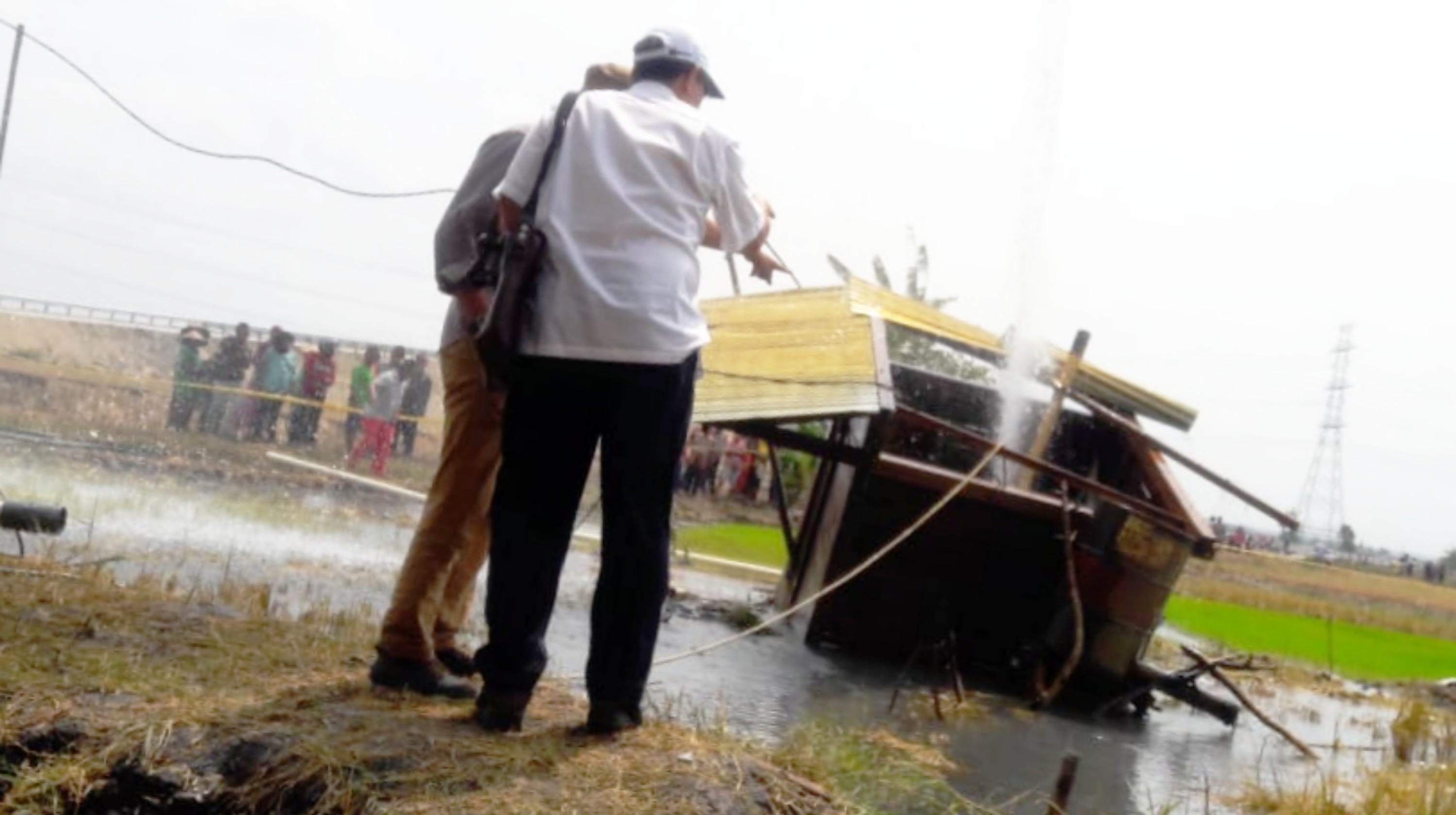 Semburan Air di Ngawi Banjiri Persawahan Seluas Tiga Hektare