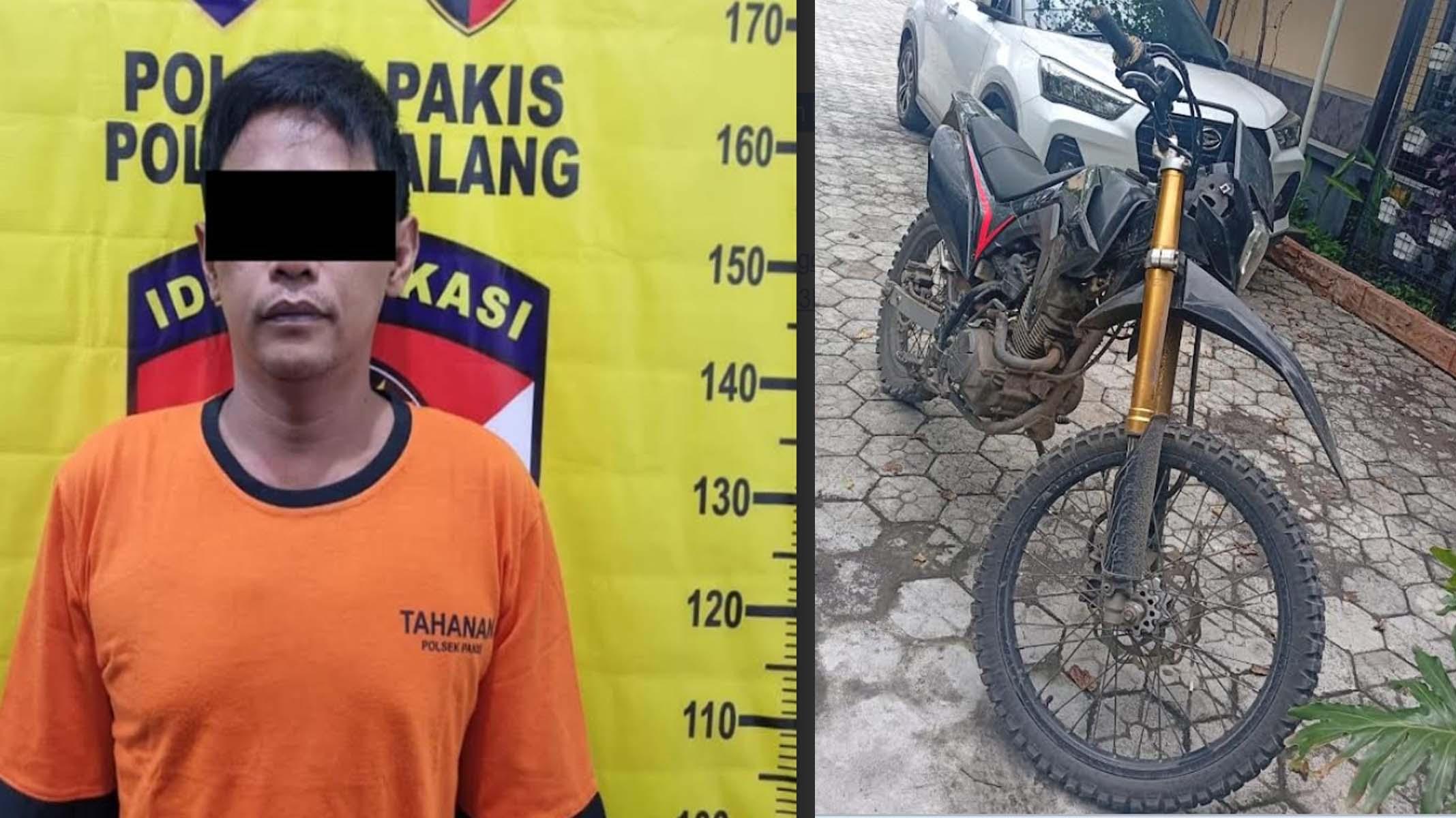 Bawa Kabur Motor Trail Sewaan untuk Wisata Bromo, Pria Asal Kulon Progo Meringkuk di Polsek Pakis
