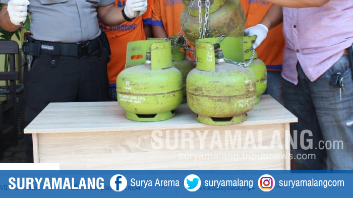 Komplotan Maling di Sidoarjo Ini Angkut 48 Tabung Elpiji Pakai Motor