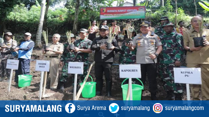 Ramai - Ramai Tanam Rumput Vetiver di Kota Malang, Solusi Baru Untuk Atasi Tanah Longsor