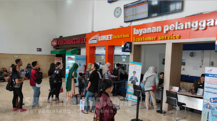 Tiket Kereta Api dari Stasiun Malang Sudah Habis Terjual Hingga H+15 Khususnya Relasi KA Jarak Jauh