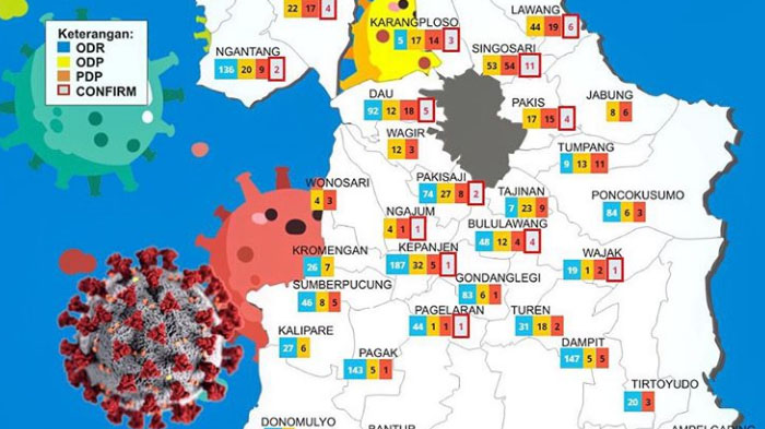 UPDATE Virus Corona di Malang Jawa Timur Hari Ini 12 Mei 2020: 76 Positif Covid-19 PDP 478 Sembuh 26