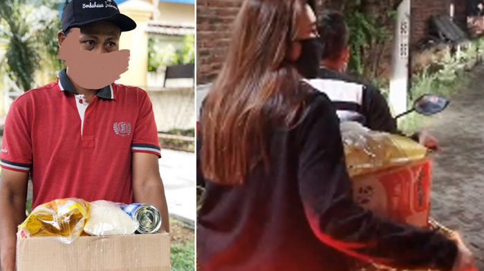 Video Via Vallen Keliling Desa Bagi Sembako Sambil Tenteng Kardus, Rela Sisihkan Honor Rp 60 Juta