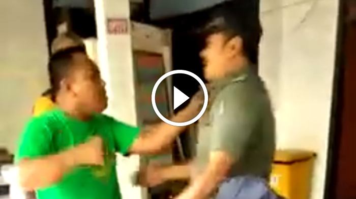 VIDEO VIRAL - Anggota Satpol PP Surabaya Laporkan Pendukung Caleg Main Tampar