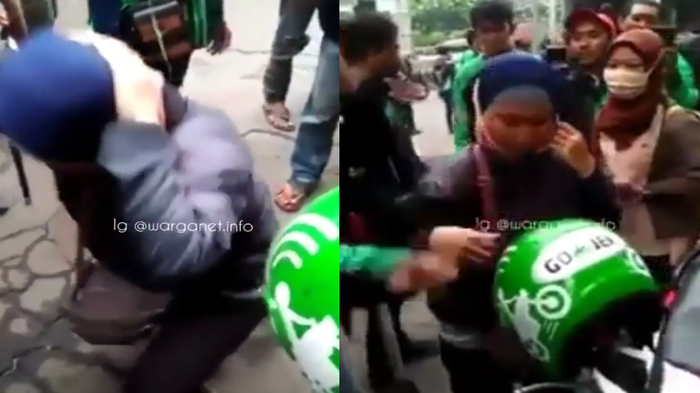 Keterlaluan Banget! Wanita Pengemudi Ojol Ini Dihukum Temannya Gara-Gara Tak Ikut Demo