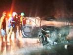 KORBAN Kebakaran Mobil Toyota Avanza di Tol Mojokerto Warga Merjosari Lowokwaru Kota Malang