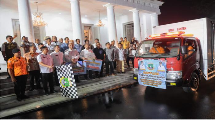 Pemprov Banten mengirimkan bantuan logistik