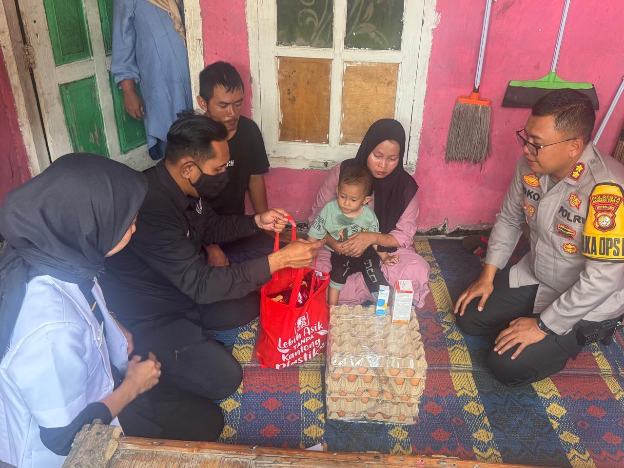 Jemput Bola, Polres Bandara Soetta Tangani Balita Pengidap TBC dan Stunting di Kosambi Tangerang
