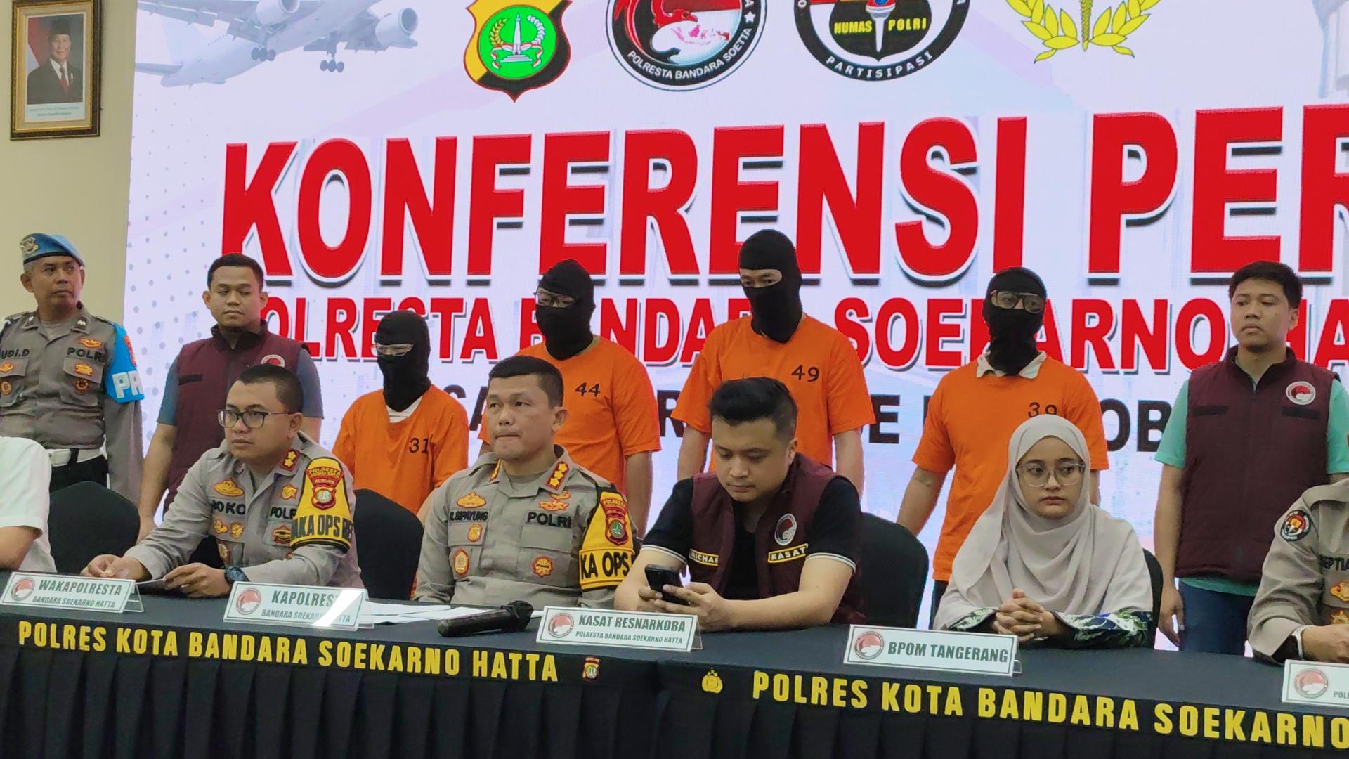 Bikin Home Industri Vape Berisi Ganja hingga Etomidate, Empat WNA Dibekuk Polresta Bandara Soetta