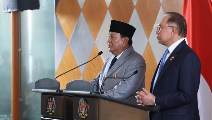 Bertemu Perdana Menteri Malaysia Anwar Ibrahim, Prabowo Singgung Gencatan Senjata di Palestina