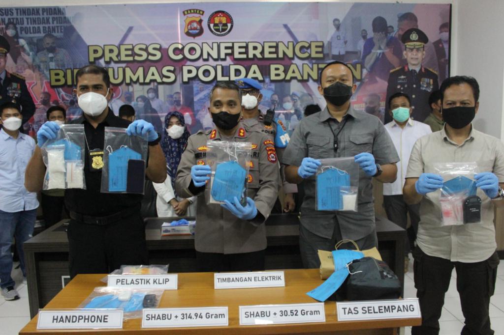 Sepanjang Tahun 2021 Polda Banten Sita 24 Kilo Shabu dan Tetapkan 912 Orang Tersangka