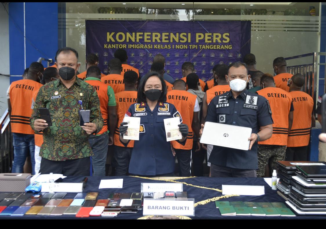 Imigrasi Tangerang Tangkap 24 WNA Asal Afrika, 12 di Antaranya Tidak Memiliki Izin Tinggal