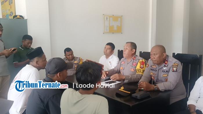 HUKUM: AP2T bertatap muka dengan Polres Pulau Taliabu usai berunjuk rasa, Senin (2/2/2026). Aliansi ini membawa sejumlah tunturan kepada pihak aparat penegak hukum (APH)