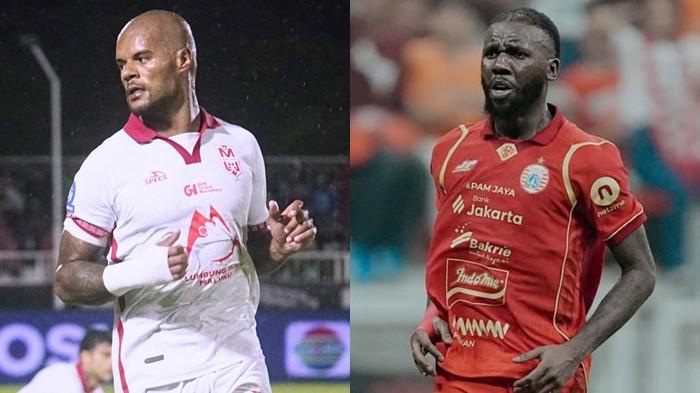 KOMPETISI: David da Silva (kiri) - Allano Brendon (kanan)