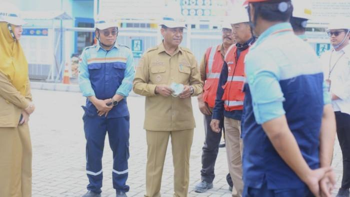 KESEHATAN: Bupati Halmahera Timur Ubaid Yakub pantau pembangunan RSUD Maba, Senin (24/11/2025)