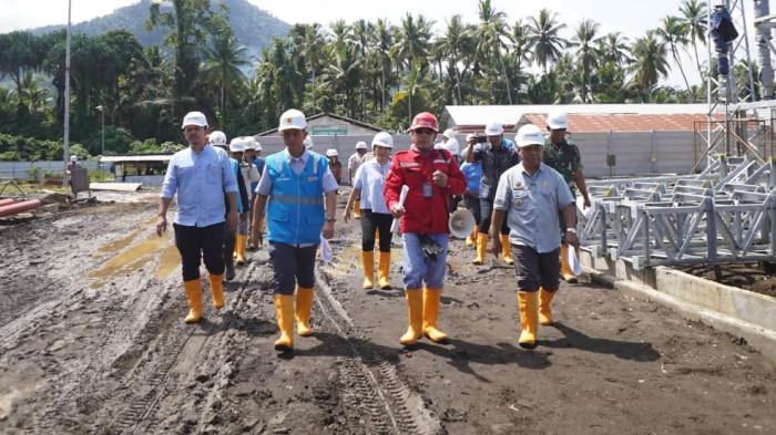 Bupati Halmahera Utara tinjau PLTMG di Desa Mamuya, Kecamatan Galela