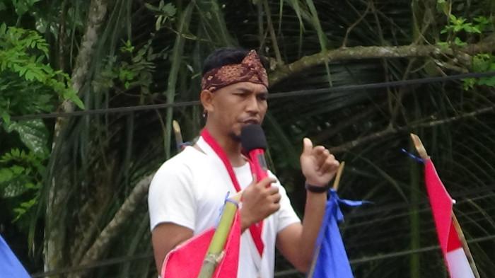 DUKUNGAN: Ketua DPC GMNI Halmahera Selatan Sumitro H Komdan.