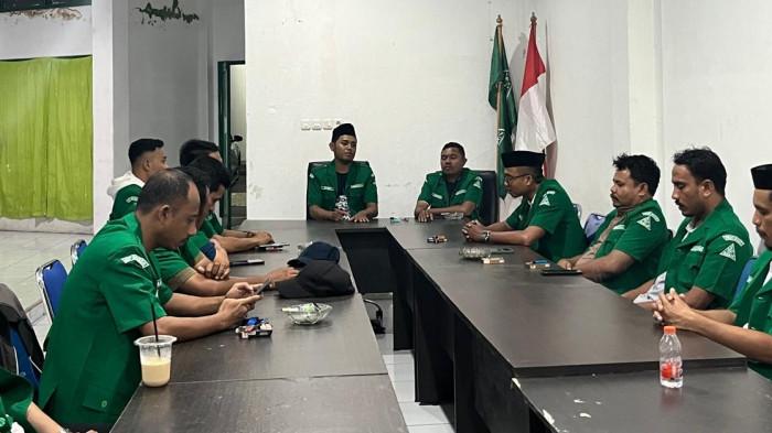 DUKUNGAN: Pimpinan Wilayah Gerakan Pemuda (GP) Ansor Maluku Utara siap dorong kedudukan Kepolisian Republik Indonesia (Polri) harus dibawah Presiden RI Prabowo Subianto, Senin (16/2/2026).