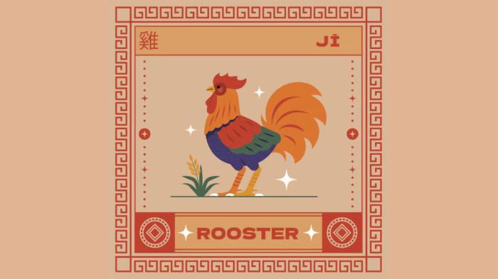 Ilustrasi Shio Ayam sebagai salah satu lambang hewan dalam 12 Shio China 2025, diunggah Kamis (19/2/2025).