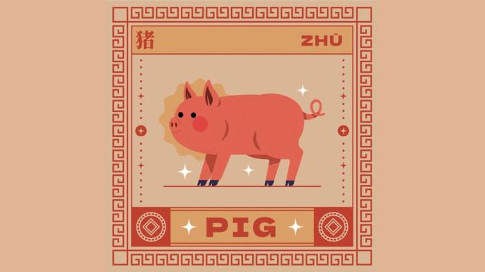 Ilustrasi Shio Babi sebagai salah satu lambang hewan dalam 12 Shio China, diunggah Rabu (25/2/2026).