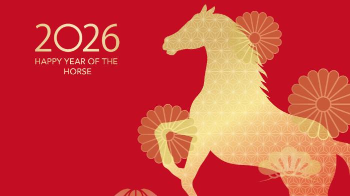 Ilustrasi tahun 2026 yang dinaungi Shio Kuda api menurut kalender tahun baru China 2026, diunggah Selasa (2/12/2025).