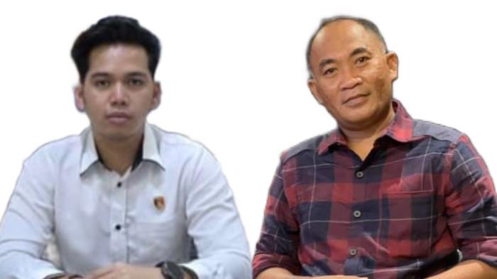 HUKUM: Kasat Reskrim Polres Pulau Morotai Iptu Yakulb Biyagi Panjaitan (kiri) dan Rahim Yasin, Kuasa Hukum Denny Lawyanto (kanan).
