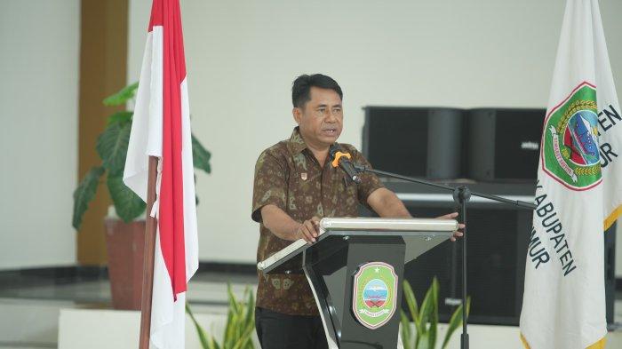 PERENCANAAN: Sambutan Bupati Halmahera Timur Ubaid Yakub saat membuka Musrenbang RKPD 2027, Kamis (2/4/2026)